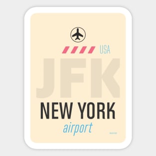 JFK minimal Sticker